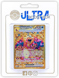 Carte Pokémon Dracaufeu Teracristal Secrète Gold - Édition Limitée