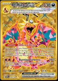 Carte Pokémon Charizard Flammes Dobsidienne Hyper - Édition Dorée