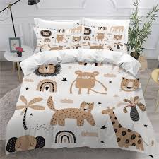 Housse de Couette 140x200cm Enfant en Microfibre Lavnox