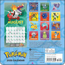 Calendrier Pokémon 2026 : Votre compagnon mensuel rempli d'aventures