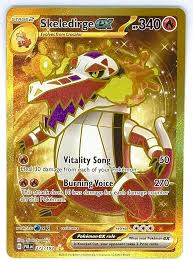 Carte Pokémon Dorée Skeledirge - Paldea Evolved Secrète