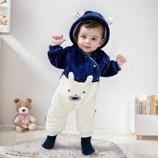 Combinaison Polaire Capuche Manches WYTbaby pour Enfants