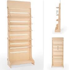 Présentoir en Bois Réglable - Parfait pour Tous vos Produits