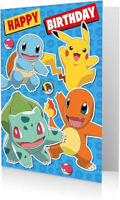 Carte d'Anniversaire Pokémon - Le Cadeau Parfait pour les Amateurs de Pokémon