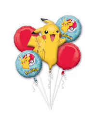 Décoration de fête Pokémon avec ballons colorés