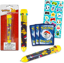 Ensemble Stylos Pokémon Couleurs - L'Art de la Papeterie