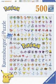 Puzzle Pokémon 500 pièces - Ravensburger Première Génération Supérieure
