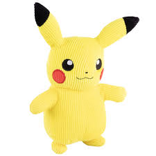 Peluche Pikachu en Côtelé - Compagnon Parfait pour les Fans de Pokémon