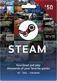 Carte Cadeau Steam 50€ - Débloquez l'univers du jeu