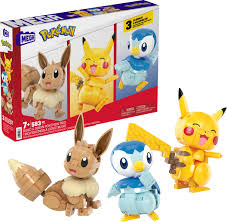Kit Trio Figurines Pokémon à Construire - Une Aventure Épique